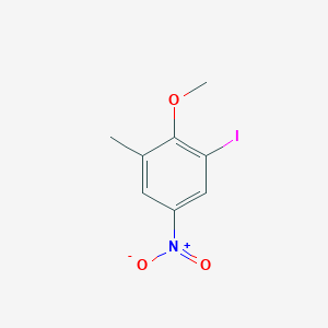 molecular formula C8H8INO3 B2951520 1-iodo-2-methoxy-3-methyl-5-nitrobenzene CAS No. 389806-31-9