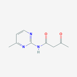 molecular formula C9H11N3O2 B2951547 N-(4-methylpyrimidin-2-yl)-3-oxobutanamide CAS No. 713-70-2