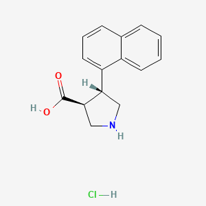 (3S,4R)-4-(Naphthalen-1-yl)pyrrolidine-3-carboxylic acid hydrochloride
