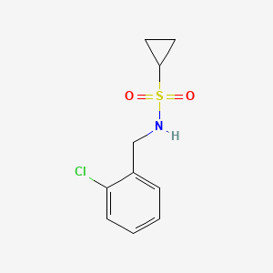 molecular formula C10H12ClNO2S B2951565 N-(2-chlorobenzyl)cyclopropanesulfonamide CAS No. 1207040-95-6