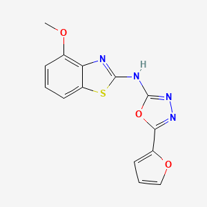 5-(furan-2-yl)-N-(4-methoxybenzo[d]thiazol-2-yl)-1,3,4-oxadiazol-2-amine