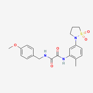 N1-(5-(1,1-dioxidoisothiazolidin-2-yl)-2-methylphenyl)-N2-(4-methoxybenzyl)oxalamide