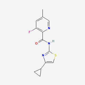 N-(4-cyclopropyl-1,3-thiazol-2-yl)-3-fluoro-5-methylpyridine-2-carboxamide