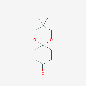 molecular formula C11H18O3 B029516 3,3-二甲基-1,5-二氧杂螺[5.5]十一烷-9-酮 CAS No. 69225-59-8