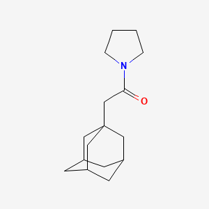 molecular formula C16H25NO B2951624 1-(1-Adamantylacetyl)pyrrolidine CAS No. 194801-40-6