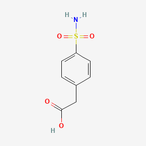 molecular formula C8H9NO4S B2951633 2-(4-Sulfamoylphenyl)acetic acid CAS No. 22958-64-1