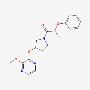 1-(3-((3-Methoxypyrazin-2-yl)oxy)pyrrolidin-1-yl)-2-phenoxypropan-1-one
