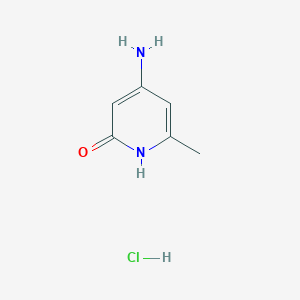 molecular formula C6H9ClN2O B2951657 4-Amino-6-methylpyridin-2-ol hydrochloride CAS No. 2453324-49-5