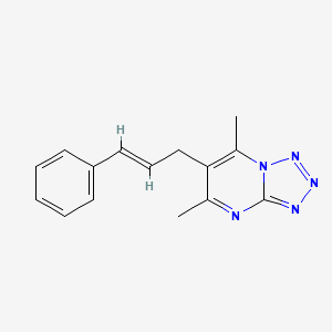 5,7-dimethyl-6-[(E)-3-phenylprop-2-enyl]tetrazolo[1,5-a]pyrimidine