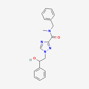 molecular formula C19H20N4O2 B2951684 N-benzyl-1-(2-hydroxy-2-phenylethyl)-N-methyl-1H-1,2,4-triazole-3-carboxamide CAS No. 2108944-20-1