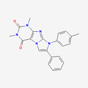 1,3-dimethyl-7-phenyl-8-(p-tolyl)-1H-imidazo[2,1-f]purine-2,4(3H,8H)-dione