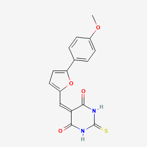 5-((5-(4-methoxyphenyl)furan-2-yl)methylene)-2-thioxodihydropyrimidine-4,6(1H,5H)-dione
