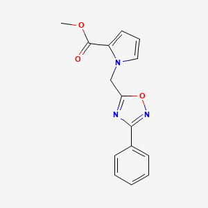 methyl 1-[(3-phenyl-1,2,4-oxadiazol-5-yl)methyl]-1H-pyrrole-2-carboxylate