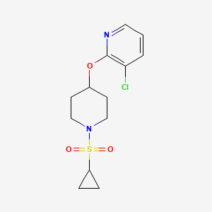 3-Chloro-2-((1-(cyclopropylsulfonyl)piperidin-4-yl)oxy)pyridine