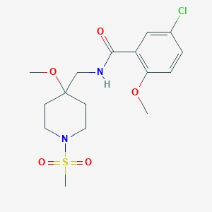5-chloro-N-[(1-methanesulfonyl-4-methoxypiperidin-4-yl)methyl]-2-methoxybenzamide
