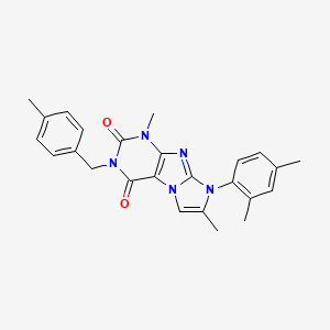 8-(2,4-dimethylphenyl)-1,7-dimethyl-3-(4-methylbenzyl)-1H-imidazo[2,1-f]purine-2,4(3H,8H)-dione