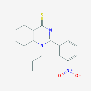 1-allyl-2-(3-nitrophenyl)-5,6,7,8-tetrahydroquinazoline-4(1H)-thione
