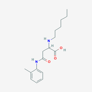 2-(Hexylamino)-4-oxo-4-(o-tolylamino)butanoic acid