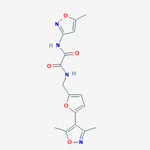 N-[[5-(3,5-Dimethyl-1,2-oxazol-4-yl)furan-2-yl]methyl]-N'-(5-methyl-1,2-oxazol-3-yl)oxamide