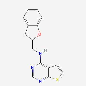N-(2,3-dihydro-1-benzofuran-2-ylmethyl)thieno[2,3-d]pyrimidin-4-amine