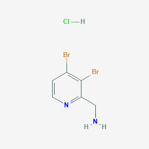 (3,4-Dibromopyridin-2-yl)methanamine;hydrochloride