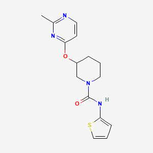 3-((2-methylpyrimidin-4-yl)oxy)-N-(thiophen-2-yl)piperidine-1-carboxamide