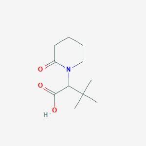 3,3-Dimethyl-2-(2-oxopiperidin-1-yl)butanoic acid