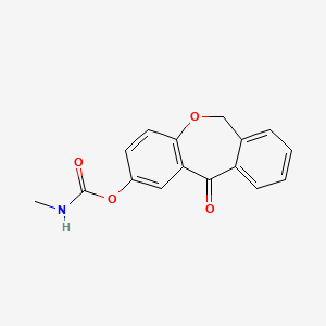 2-oxo-9-oxatricyclo[9.4.0.0^{3,8}]pentadeca-1(11),3(8),4,6,12,14-hexaen-5-yl N-methylcarbamate