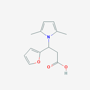 3-(2,5-dimethyl-1H-pyrrol-1-yl)-3-(2-furyl)propanoic acid