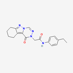 N-(4-ethylphenyl)-2-(1-oxo-7,8,9,10-tetrahydro[1,2,4]triazino[4,5-b]indazol-2(1H)-yl)acetamide