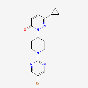 2-[1-(5-Bromopyrimidin-2-yl)piperidin-4-yl]-6-cyclopropyl-2,3-dihydropyridazin-3-one