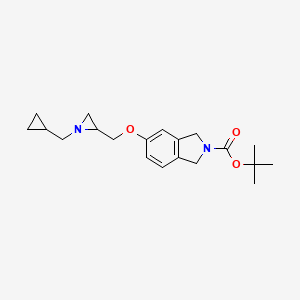 Tert-butyl 5-[[1-(cyclopropylmethyl)aziridin-2-yl]methoxy]-1,3-dihydroisoindole-2-carboxylate