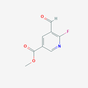 Methyl 6-fluoro-5-formylpyridine-3-carboxylate