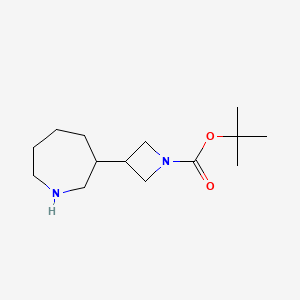 molecular formula C14H26N2O2 B2951783 tert-Butyl 3-(azepan-3-yl)azetidine-1-carboxylate CAS No. 2137981-38-3