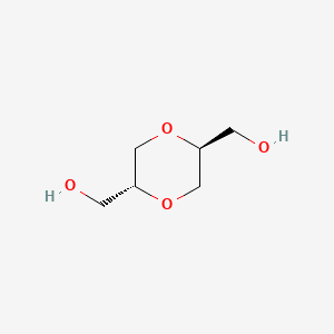 molecular formula C6H12O4 B2951808 trans-2,5-Bis-(hydroxymethyl)-1,4-dioxane CAS No. 452055-83-3; 87133-52-6