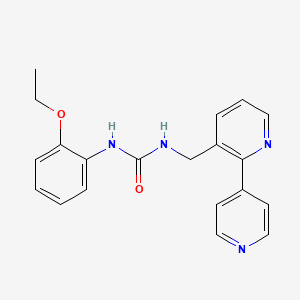 molecular formula C20H20N4O2 B2951821 1-([2,4'-Bipyridin]-3-ylmethyl)-3-(2-ethoxyphenyl)urea CAS No. 2034321-14-5