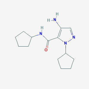 4-Amino-N,1-dicyclopentyl-1H-pyrazole-5-carboxamide