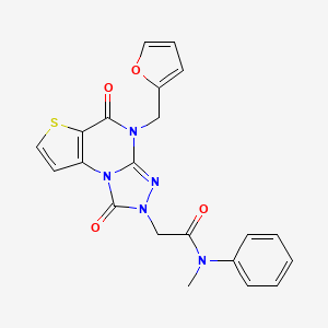 molecular formula C21H17N5O4S B2951845 Chembl4590395 CAS No. 1357763-87-1