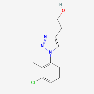 molecular formula C11H12ClN3O B2951853 2-[1-(3-chloro-2-methylphenyl)-1H-1,2,3-triazol-4-yl]ethan-1-ol CAS No. 1248791-87-8