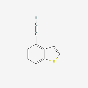 molecular formula C10H6S B2951858 Benzo[b]thiophene, 4-ethynyl- CAS No. 153798-78-8