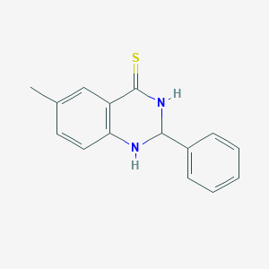 molecular formula C15H14N2S B2951867 6-Methyl-2-phenyl-quinazoline-4-thione CAS No. 13116-93-3