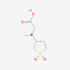 molecular formula C7H13NO4S B2951876 N-(1,1-Dioxidotetrahydro-3-thienyl)-N-methylglycine CAS No. 51070-58-7