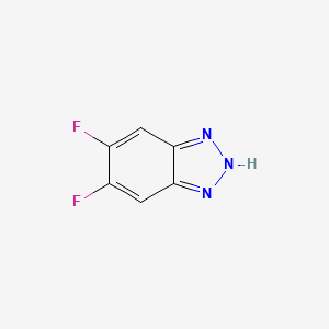 molecular formula C6H3F2N3 B2951880 5,6-二氟-1H-苯并[d][1,2,3]三唑 CAS No. 610257-65-3