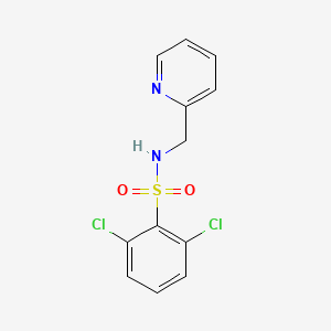 molecular formula C12H10Cl2N2O2S B2951889 2,6-dichloro-N-(pyridin-2-ylmethyl)benzenesulfonamide CAS No. 670272-64-7