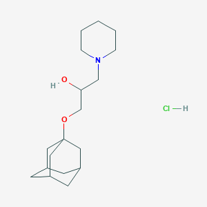 1-((3s,5s,7s)-Adamantan-1-yloxy)-3-(piperidin-1-yl)propan-2-ol hydrochloride