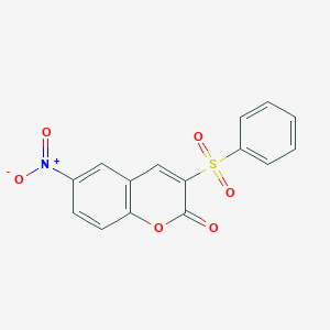 6-nitro-3-(phenylsulfonyl)-2H-chromen-2-one