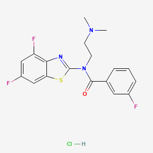 N-(4,6-difluorobenzo[d]thiazol-2-yl)-N-(2-(dimethylamino)ethyl)-3-fluorobenzamide hydrochloride