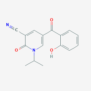 5-(2-Hydroxybenzoyl)-2-oxo-1-(propan-2-yl)-1,2-dihydropyridine-3-carbonitrile