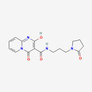 2-hydroxy-4-oxo-N-(3-(2-oxopyrrolidin-1-yl)propyl)-4H-pyrido[1,2-a]pyrimidine-3-carboxamide