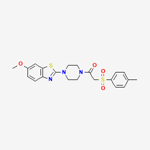1-(4-(6-Methoxybenzo[d]thiazol-2-yl)piperazin-1-yl)-2-tosylethanone